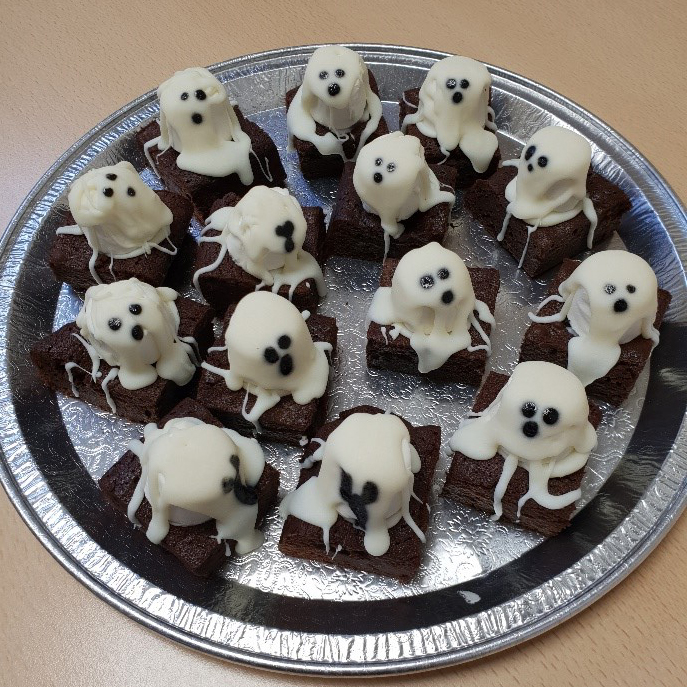 Charity bake-off halloween cakes fundraising